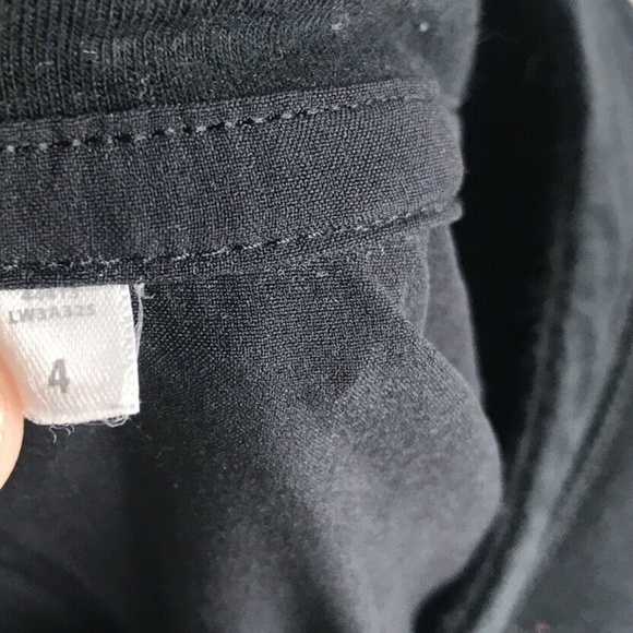 Lululemon Black Contrast Fabric front Back Top 4 - Picture 4 of 6